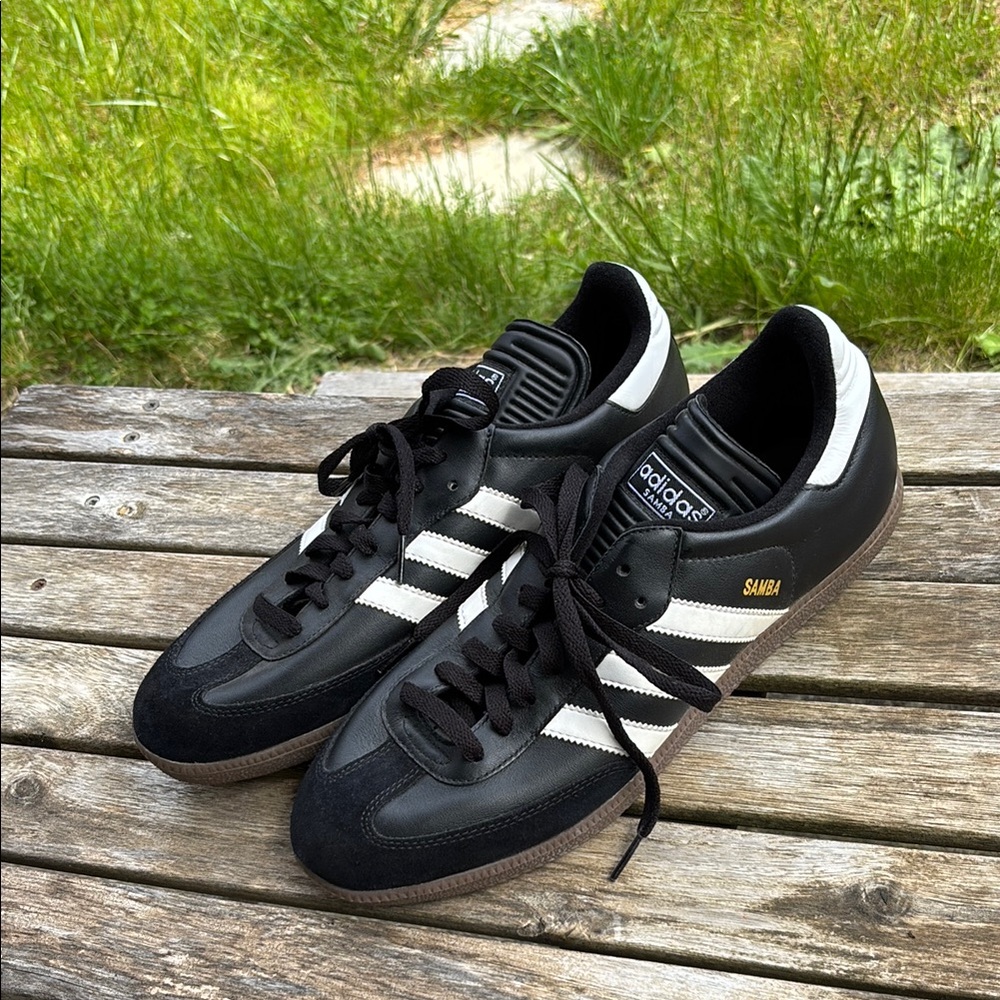 Adidas Samba Black and White Classic Mens Sneakers